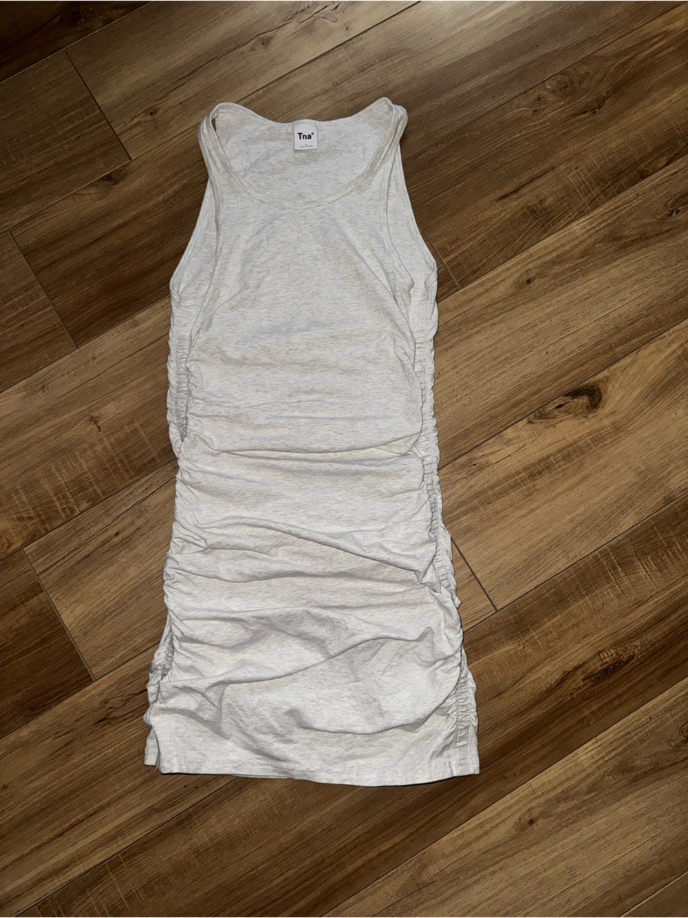 TNA Heather Light Gray Tank Top dress